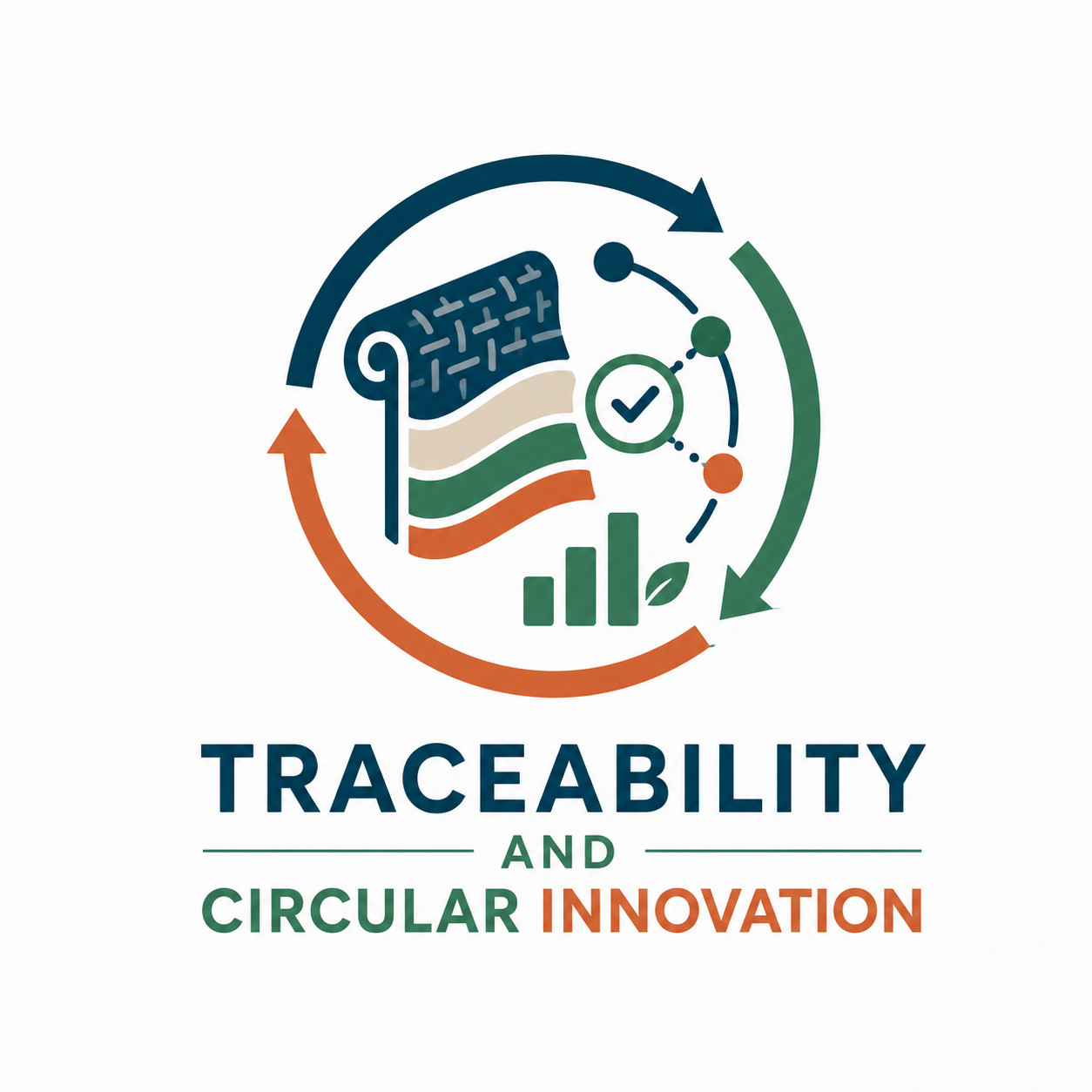 Illustration of textile traceability and circular material innovation